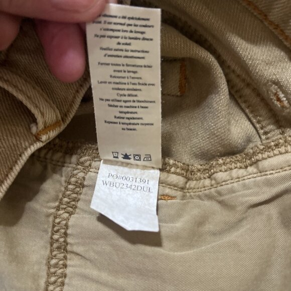 FAHERTY Women’s Sun washed Denim Shorts  Size 27 Gold Raw Hem Cut Offs - Picture 10 of 10